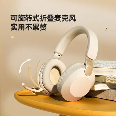 Wireless Bluetooth Headset with 360° Rotation & Microphone