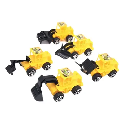 Cake Decoration Excavator Ornaments Birthday Baking Excavator Engineering Vehicle Decoration Traffic Guide Sign Ornaments Plug-In