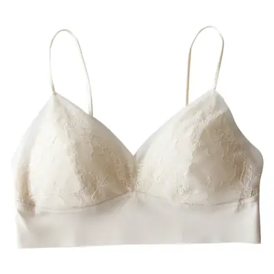 Silk Strapless Underwear Women's Thin Big Chest Small