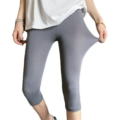 Black Stretch Slim Leggings Plus Size Yoga Pants