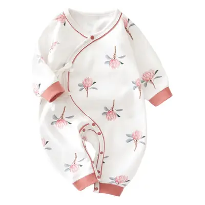 Newborn Baby Cotton Butterfly Romper Set White Four Seasons