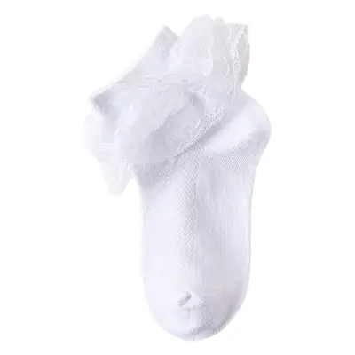 White Lace Socks for Girls Women Summer Wear