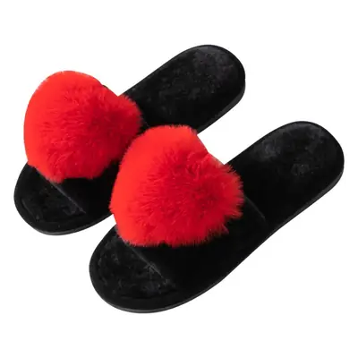 Love opening Mao Mao open toe foreign trade cross-border warm autumn and winter Four Seasons open cotton slippers Amazon home slippers