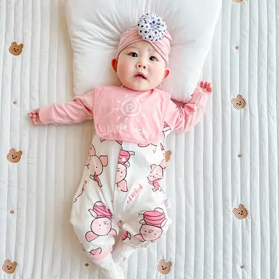 Newborn Cotton Cartoon Romper Male Female Small