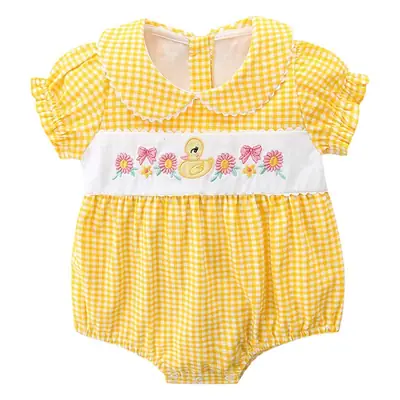 2025 Baby Coat Yellow Plaid Triangle Bag Fat
