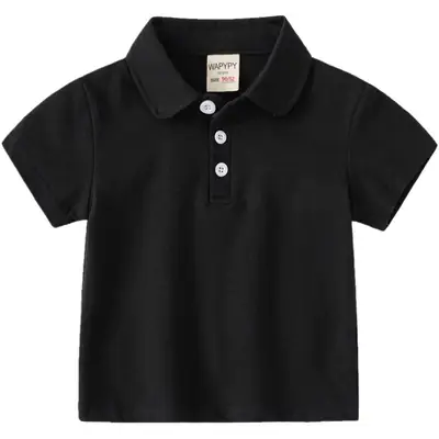 Children's Polo Shirts 2026 Summer White Green Black Gray