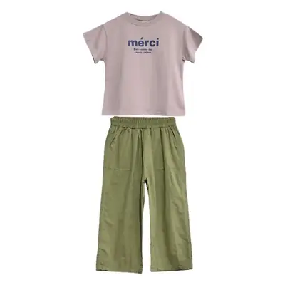 Girls Loose Straight Pants Medium Large Spring Summer Casual Pants