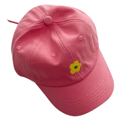 Kids Baseball Caps for 1-3 Years Adjustable Flower Design