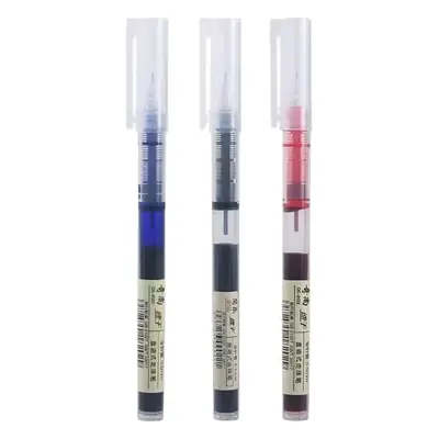 Straight Liquid Quick-Drying Ball Pen 0.5 Black Pen Student Exam Gel Pen Carbon Pen Office Signature Pen Wholesale