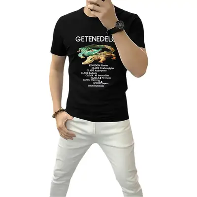 Gettenedelot 5D Print Green Men T-Shirt