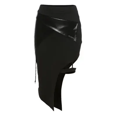 2022 Black Slim Fit High Waist Women's Skirt Set