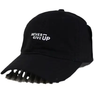 Royal Blue Never Give Up Baseball Cap for Men Women