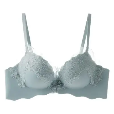 French Style Lace Underwear Women's Small Chest Push-up No Steel Ring One-piece