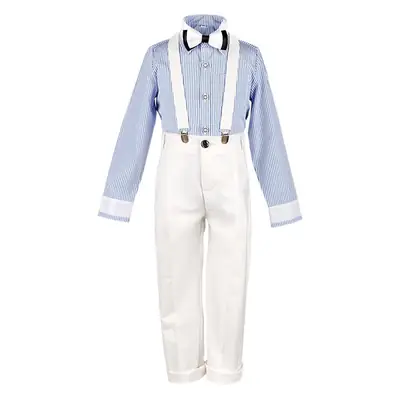 Kids Boys Suit Pink Blue Strap Pants Summer New