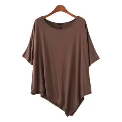 Women Black Loose Fit T-Shirt Medium Size
