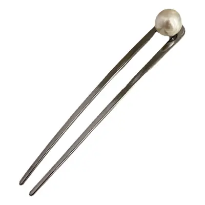 Korean Style U-Shaped Metal Hairpin Antique Silver