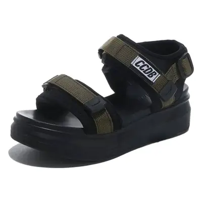 Women's Black Platform Wedge Sandals Summer