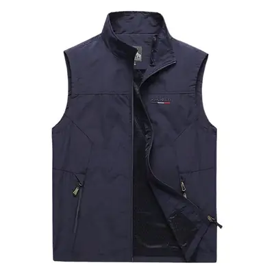 Men's 2022 Collar Vest Olive Green Quick-Drying Lightweight