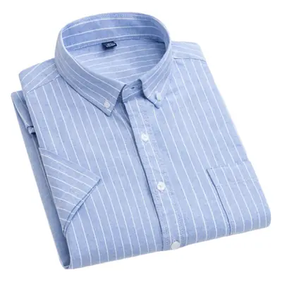 Men Blue Cotton Button Shirt 5950-6