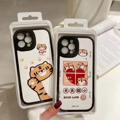 OPPOA5PRO/RENO13 Black Checkered Fat Leather Phone Case