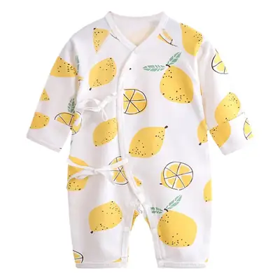 Newborn Baby Cotton Suit White Dinosaur Print