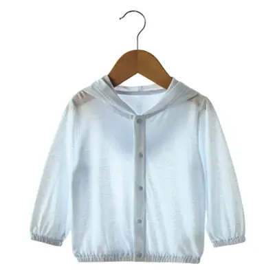 Baby Sun Protection Jacket Yellow Bamboo Fiber Small