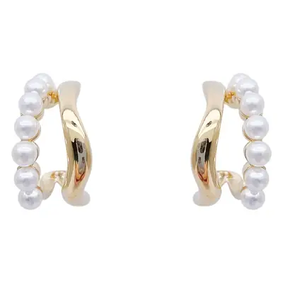 Pearl Earrings Dongdaemun Gold Tone New Fashion