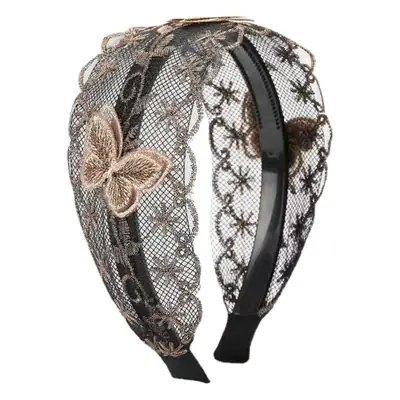 Wide-Brimmed Toothed Hair Cover for Women