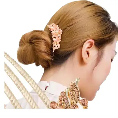 South Korea Rhinestone Hair Comb Wedding Crystal Updo Accessories