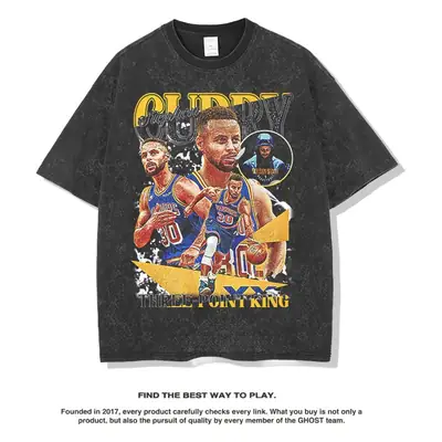 Cross-Border Curry 2022 T-Shirt Short Sleeve Curry Print