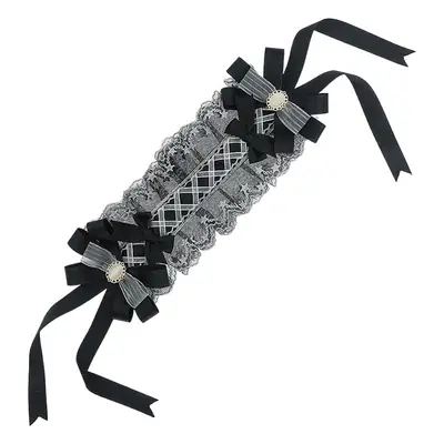 Lolita Hair Band Japanese Handmade Krista Bow Lace Ribbon Headdress
