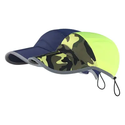 Men's Camo Running Cap Lightweight Breathable Black