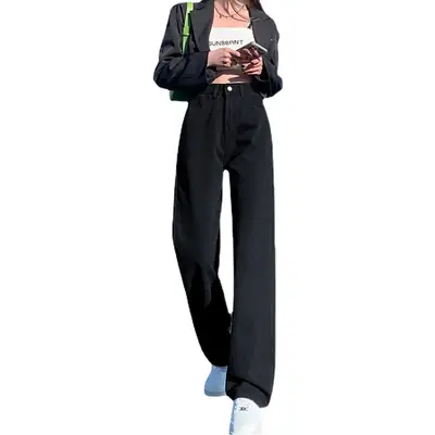 White Wide Leg Pants Slim Fit for Women