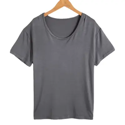 Women Grey Modal Round Neck T-Shirt TR0001