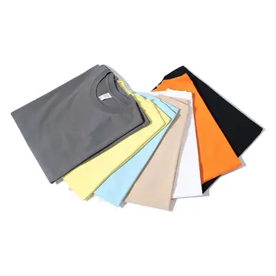 Men's Light Blue Pure Cotton Short Sleeve T-Shirt