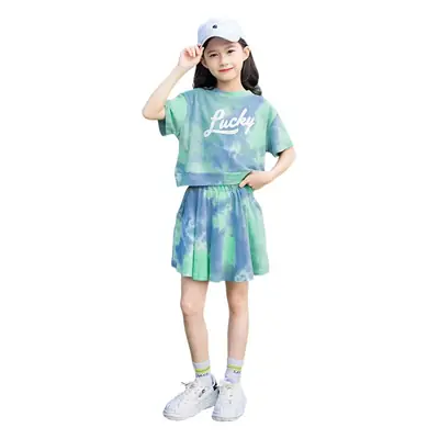Girls 2-Piece Tie-Dye Summer Suit Medium to XL
