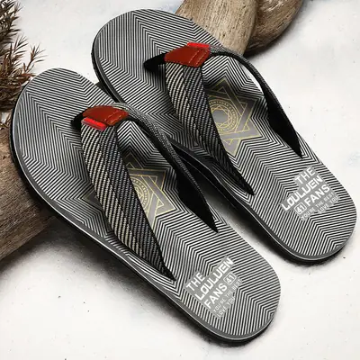 Cross-border summer new flip flops men's 2022 outer wear LAZADA thick bottom flip-flops beach slippers sandals wholesale