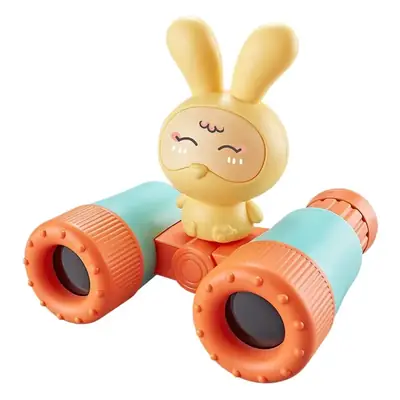 Portable Cartoon Binoculars for Kids with Whistle