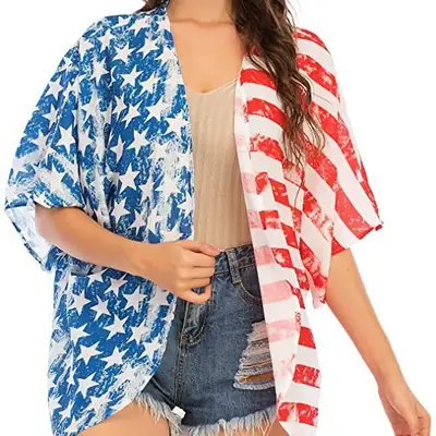 2024 Printed Floral Shawl Sun Protection Blouse Set