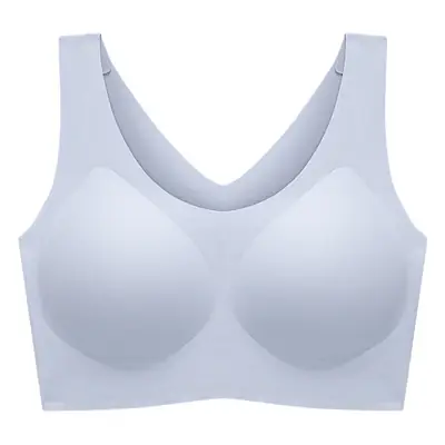 Cloud Seamless Underwear Women's Size Bra One-Piece Bra Large Bust Minimizing Fixed Cup Plus Size