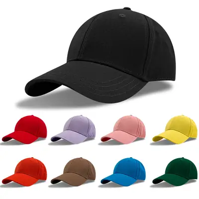 Brown Pure Cotton Baseball Cap for Men Women