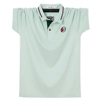 Men's 2255 Light Green Polo T-Shirt Short Sleeve Business Wear