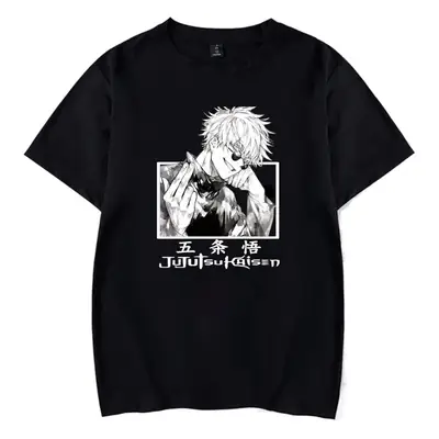 Gothic Anime Girl T-Shirt Black Manga Print
