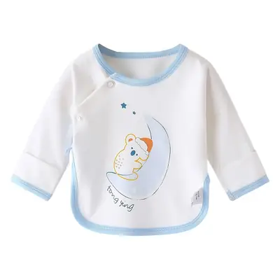 Newborn Baby Half Back Top Pure Cotton Pink Rabbit Print