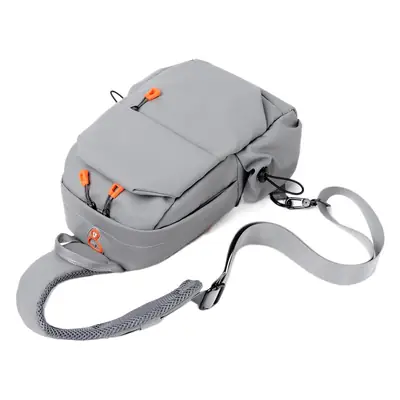 Men's Grey Crossbody Shoulder Bag Small Fashionable