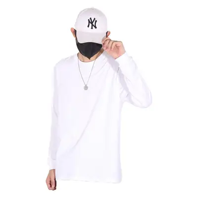 Men Heavy Cotton T-Shirt 260g Solid Color Long Sleeve