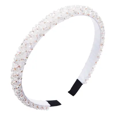 Crystal Hair Hoop Women's Party Jewelry White Black
