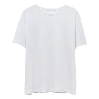 Linen Linen V-Neck T-Shirt Lavender