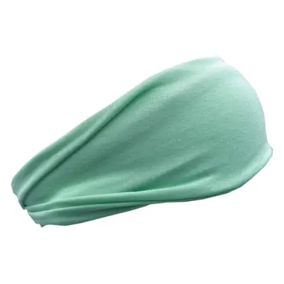 Green Cotton Yoga Sweat Band for Men Women Running Fitness