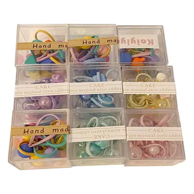 Children's Rubber Hair Bands for Girls - Colorful & Soft